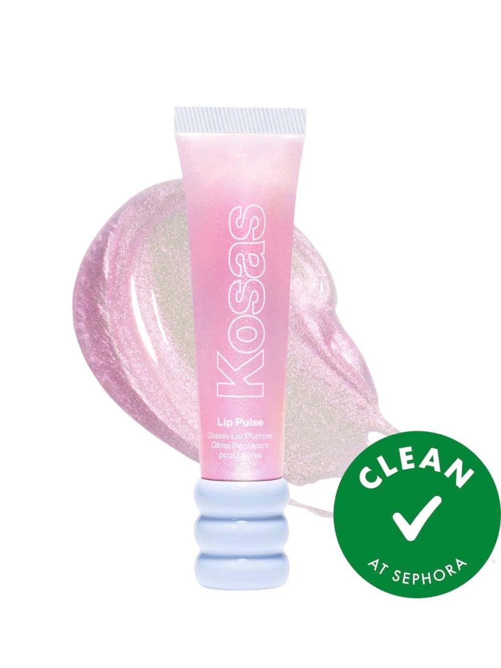 Kosas Lip Pulse Glassy Lip Plumper Shade Aura Flare New in Sealed Packaging